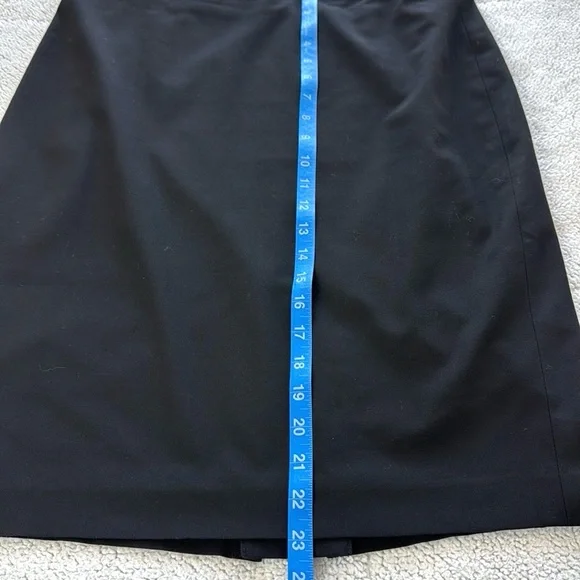 Ann Taylor Black Lined Stretch Pencil Skirt Size 8 - Picture 7 of 8